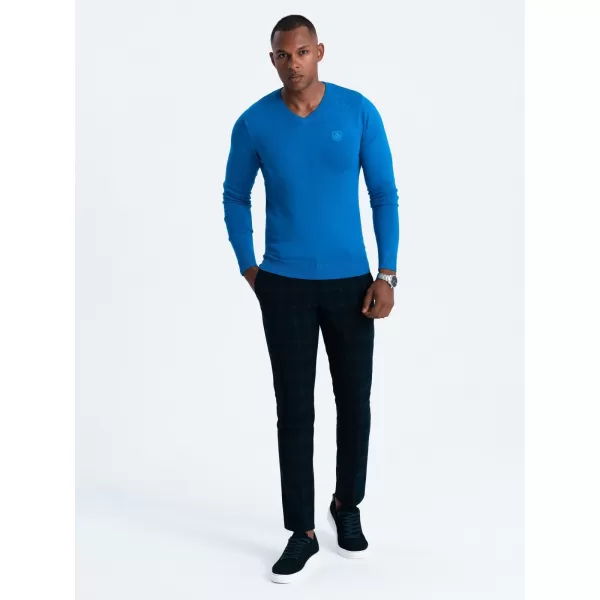  Herrenpullover OMBRE OM-SWBS-0107 BLAU 
