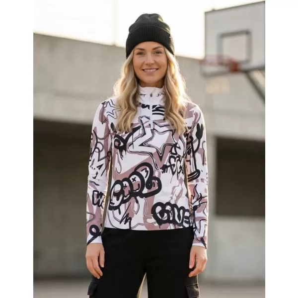 Frauenfunktionaler Thermo -Sweatshirt Premium ALTISPORT VOJ/ALW054TER03 WEIß -GRAY 