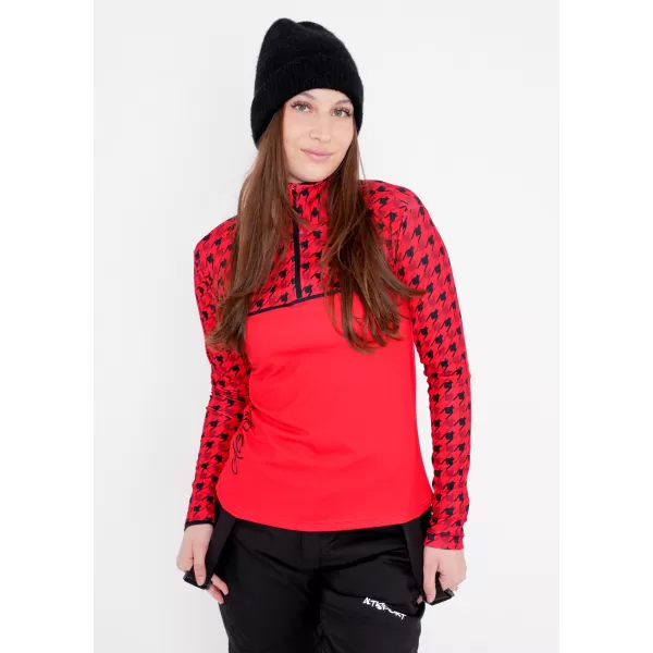  Frauenfunktionaler Thermo -Sweatshirt Premium ALTISPORT VOJ/ALW048TER03 ROT 