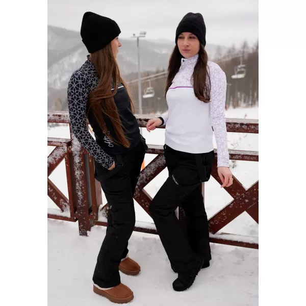  Frauenfunktionaler Thermo -Sweatshirt Premium ALTISPORT VOJ/ALW053TER03 WEIß/LILA 