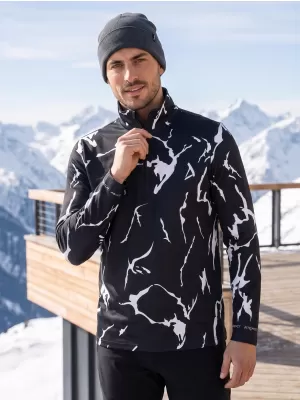 Funktionelle Thermo -Sweatshirt -Premium von Männern ALTISPORT VOJ/ALM052TER03 SCHWARZ