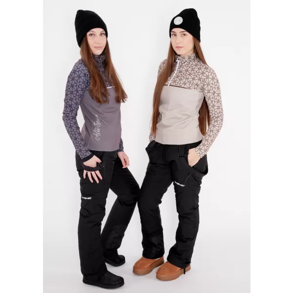  Frauenfunktionaler Thermo -Sweatshirt Premium ALTISPORT VOJ/ALW053TER03 GRAU 
