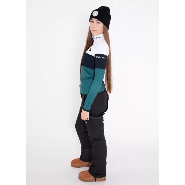  Frauenfunktionaler Thermo -Sweatshirt Premium ALTISPORT VOJ/ALW051TER03 WEIß -GREEN 