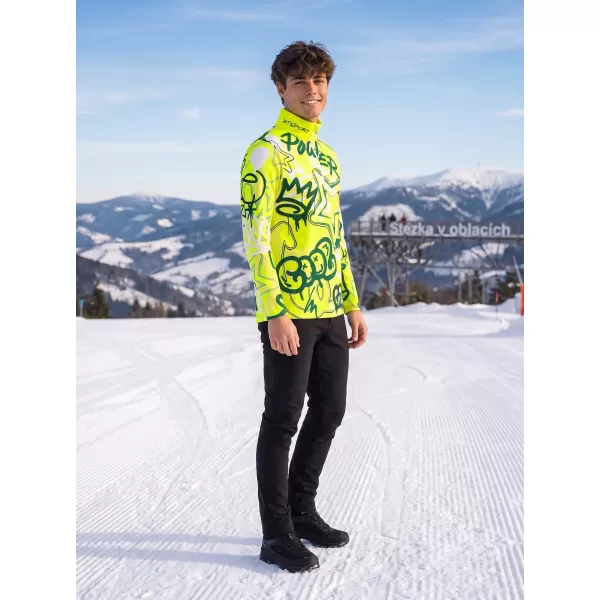  Funktionelle Thermo -Sweatshirt -Premium von Männern ALTISPORT VOJ/ALM054TER03 FLUO 