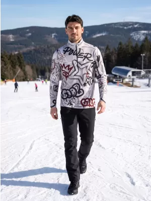 Funktionelle Thermo -Sweatshirt -Premium von Männern ALTISPORT VOJ/ALM054TER03 DUNKELGRAU