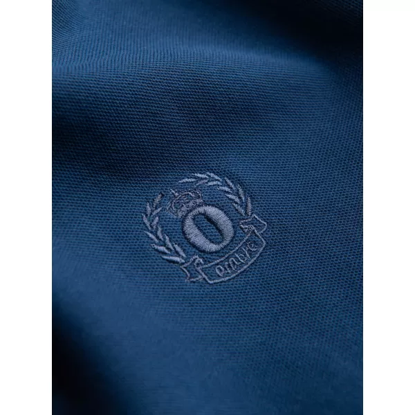  Herren t -Shirt mit einem Kragen OMBRE S1374 DUNKELBLAU 
