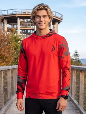 Hochwertiges Funktions-Sweatshirt für Herren ALTISPORT VOJ/ALM039MI01 ROT