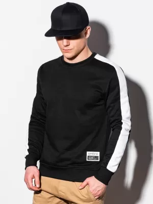 Herren Sweatshirt OMBRE OM-SSNZ-22FW-010 SCHWARZ