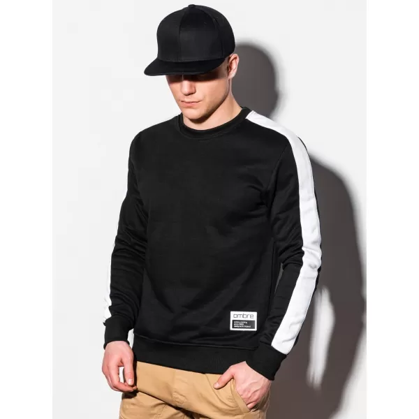  Herren Sweatshirt OMBRE OM-SSNZ-22FW-010 SCHWARZ 