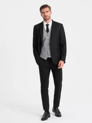 Jacke OMBRE OM-BLZB-0115 SCHWARZ