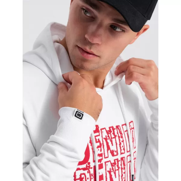  Herren -Sweatshirt OMBRE OM-SSPS-0158 WEIß 