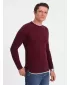 Herrenpullover OMBRE OM-SWSW-0103 KASTANIENBRAUN