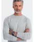 Herren t -Shirt mit einem langen Ärmel OMBRE OM-LSBL-0106 GRAUE MELANGE