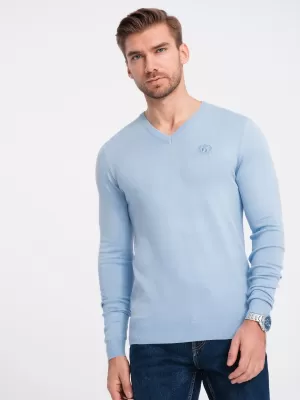 Herrenpullover OMBRE OM-SWBS-0107 HELLBLAU