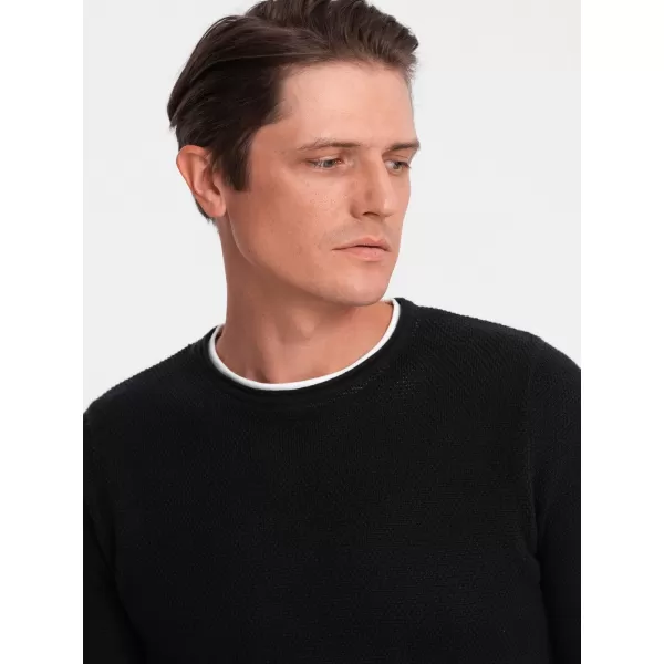  Herrenpullover OMBRE OM-SWSW-0103 SCHWARZ 