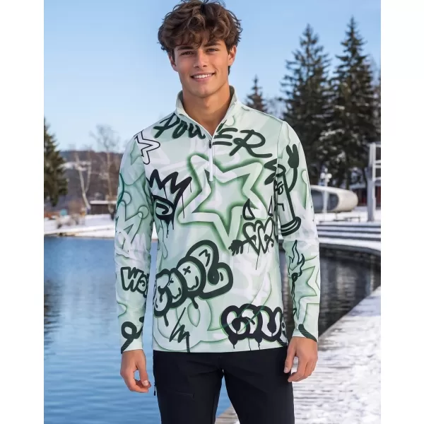  Funktionelle Thermo -Sweatshirt -Premium von Männern ALTISPORT VOJ/ALM054TER03 GRÜN 