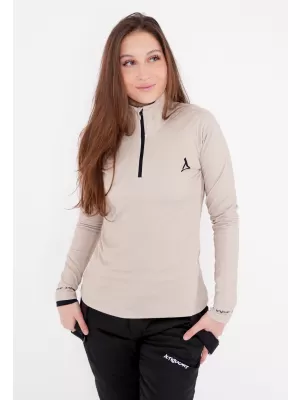 Frauenfunktionaler Thermo -Sweatshirt Premium ALTISPORT VOJ/ALW000TER03 BRAUN