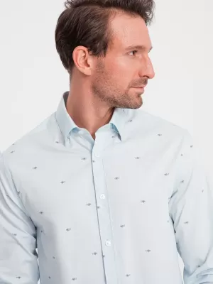 Hemd OMBRE OM-SHCS-0156 BLAU