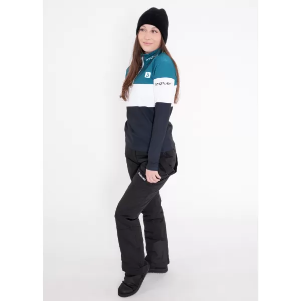  Frauenfunktionaler Thermo -Sweatshirt Premium ALTISPORT VOJ/ALW051TER03 KEROSIN-SCHWARZ 