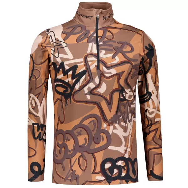  Funktionelle Thermo -Sweatshirt -Premium von Männern ALTISPORT VOJ/ALM054TER03 BRAUN 