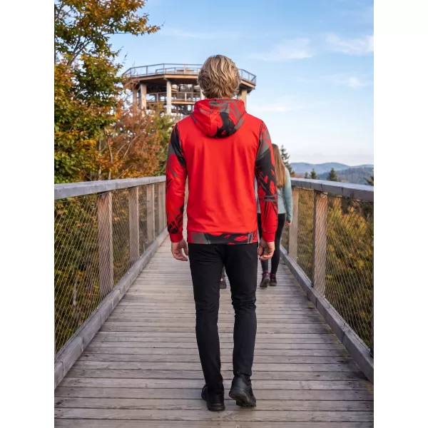  Hochwertiges Funktions-Sweatshirt für Herren ALTISPORT VOJ/ALM039MI01 ROT 
