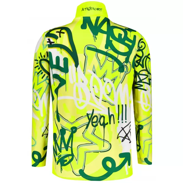  Funktionelle Thermo -Sweatshirt -Premium von Männern ALTISPORT VOJ/ALM054TER03 FLUO 