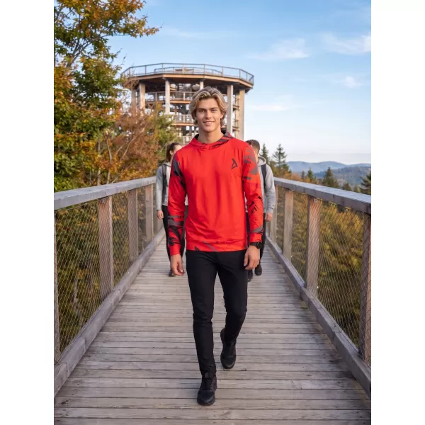  Hochwertiges Funktions-Sweatshirt für Herren ALTISPORT VOJ/ALM039MI01 ROT 