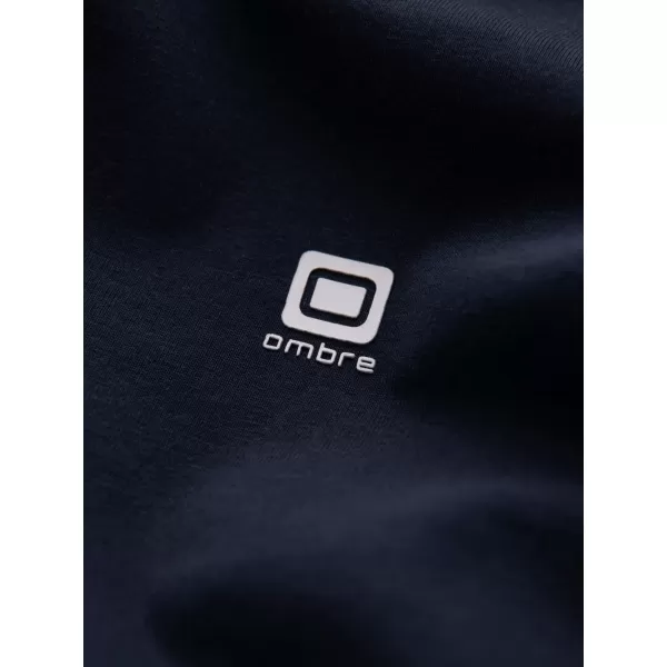  Herren t -Shirt mit einem langen Ärmel OMBRE OM-LSCL-0102 MARINEBLAU 
