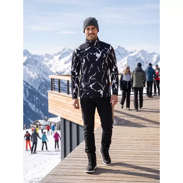  Funktionelle Thermo -Sweatshirt -Premium von Männern ALTISPORT VOJ/ALM052TER03 SCHWARZ 
