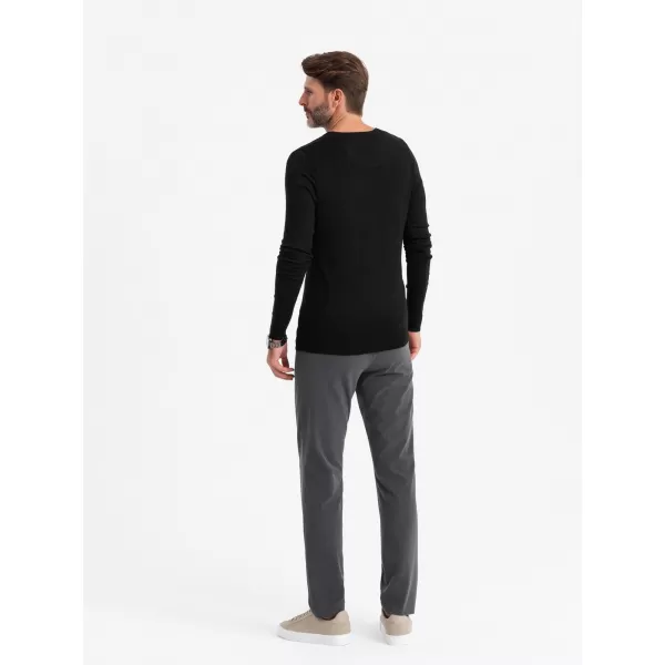  Herrenpullover OMBRE OM-SWBS-0106 SCHWARZ 