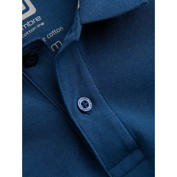  Herren t -Shirt mit einem Kragen OMBRE S1374 DUNKELBLAU 
