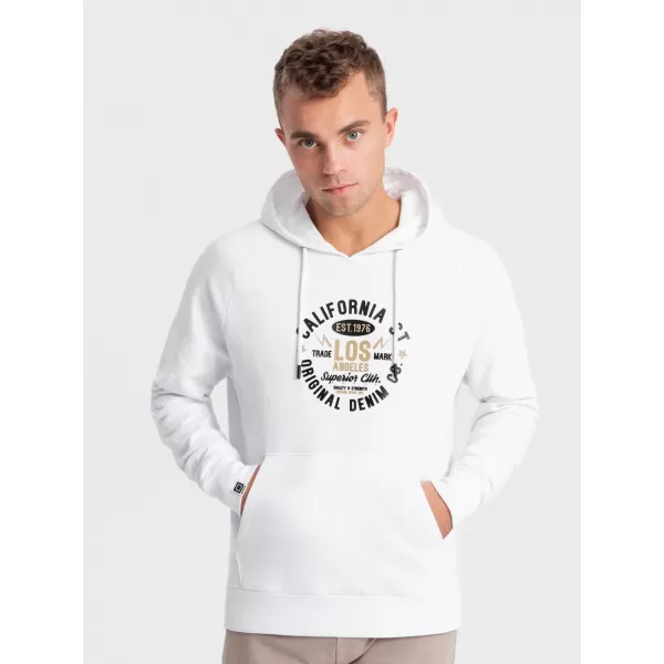  Herren Sweatshirt OMBRE OM-SSPS-0151 WEIß 
