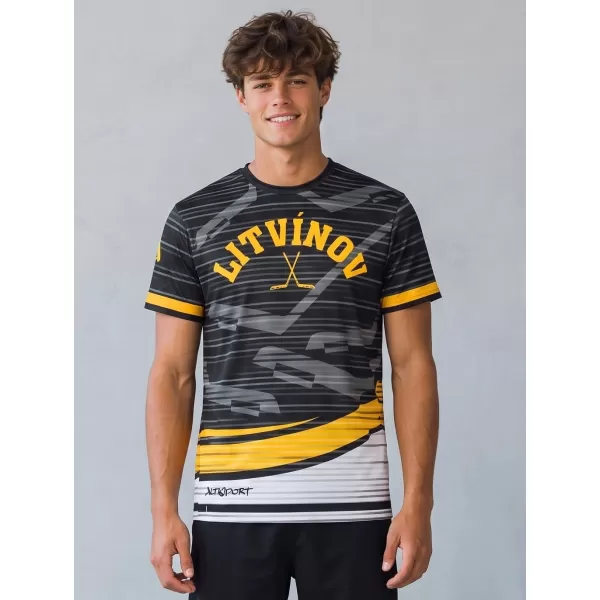  Funktionelles Premium-T-Shirt für Herren ALTISPORT VOJ/ALM046TR01 SCHWARZ 