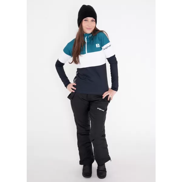  Frauenfunktionaler Thermo -Sweatshirt Premium ALTISPORT VOJ/ALW051TER03 KEROSIN-SCHWARZ 
