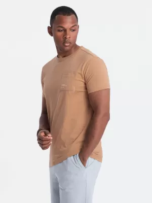 Hemd OMBRE OM-TSPT-0154 HELLBRAUN