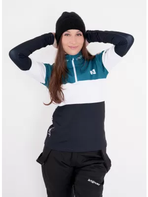 Frauenfunktionaler Thermo -Sweatshirt Premium ALTISPORT VOJ/ALW051TER03 KEROSIN-SCHWARZ