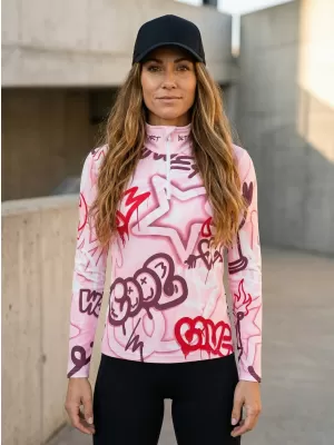 Frauenfunktionaler Thermo -Sweatshirt Premium ALTISPORT VOJ/ALW054TER03 ROSA