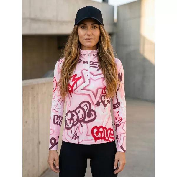  Frauenfunktionaler Thermo -Sweatshirt Premium ALTISPORT VOJ/ALW054TER03 ROSA 