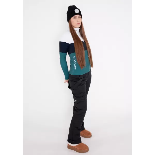  Frauenfunktionaler Thermo -Sweatshirt Premium ALTISPORT VOJ/ALW051TER03 WEIß -GREEN 