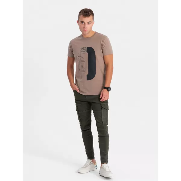  Hemd OMBRE OM-TSPT-0166 HELLBRAUN 