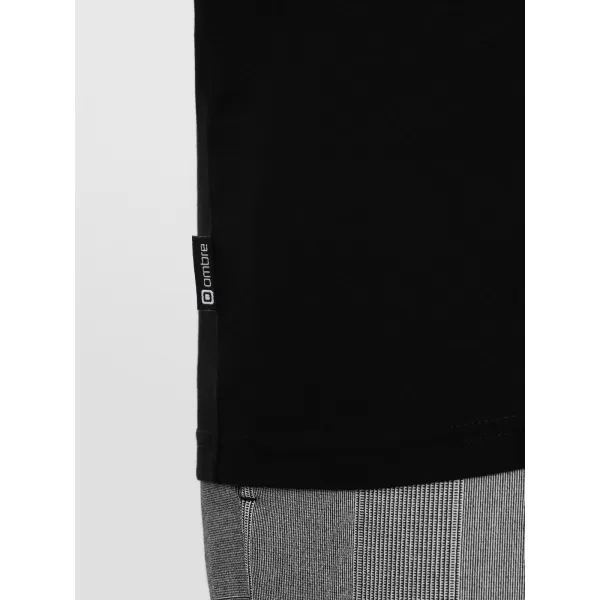  Hemd OMBRE OM-TSCT-0106 SCHWARZ 