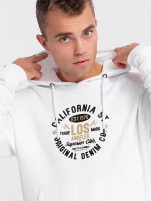 Herren Sweatshirt OMBRE OM-SSPS-0151 WEIß