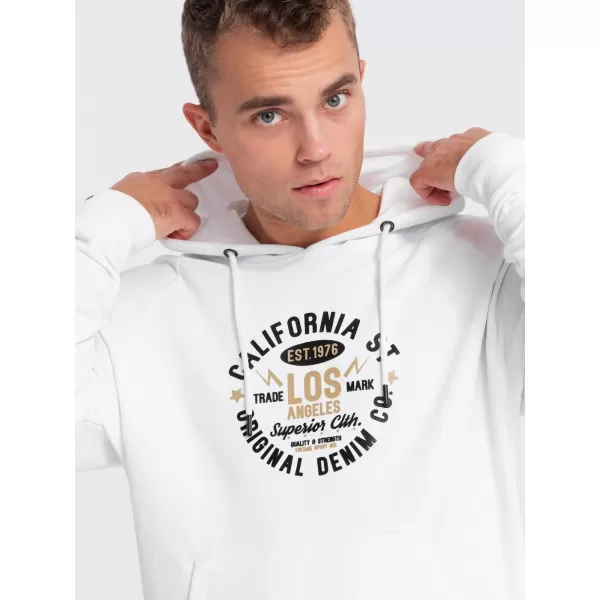  Herren Sweatshirt OMBRE OM-SSPS-0151 WEIß 
