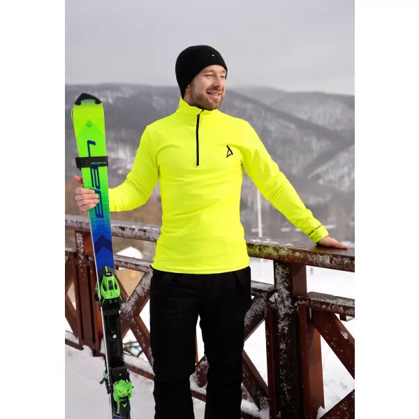  Funktionelle Thermo -Sweatshirt -Premium von Männern ALTISPORT VOJ/ALM000TER03 NEONGELB 