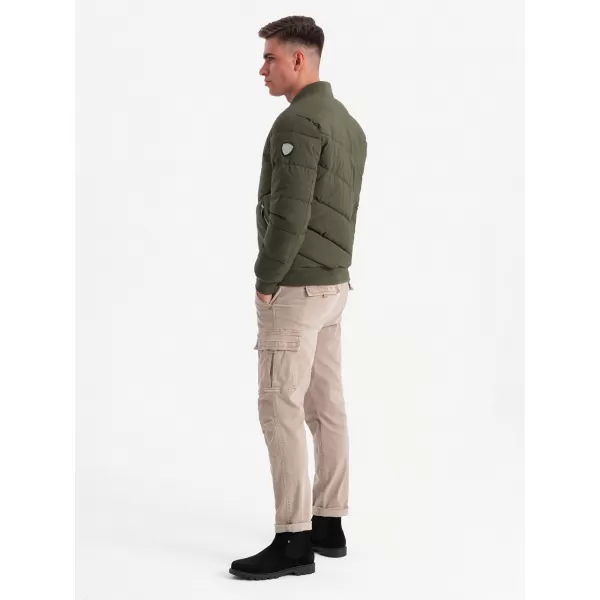  Jacke OMBRE OM-JALP-0143 DUNKLER OLIVENGRÜN 