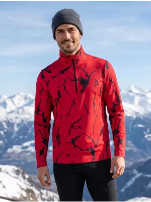 Funktionelle Thermo -Sweatshirt -Premium von Männern ALTISPORT VOJ/ALM052TER03 ROT