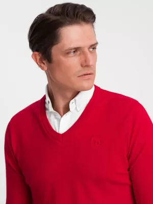 Herrenpullover OMBRE OM-SWSW-0102 ROT