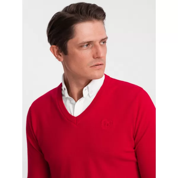  Herrenpullover OMBRE OM-SWSW-0102 ROT 