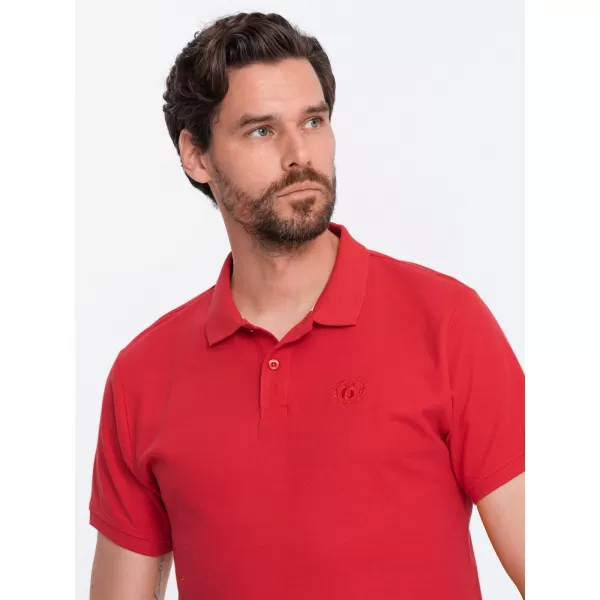  Herren t -Shirt mit einem Kragen OMBRE S1374 ROT 