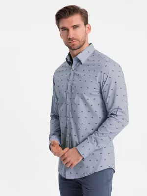 Hemd OMBRE OM-SHCS-0156 HELLBLAU